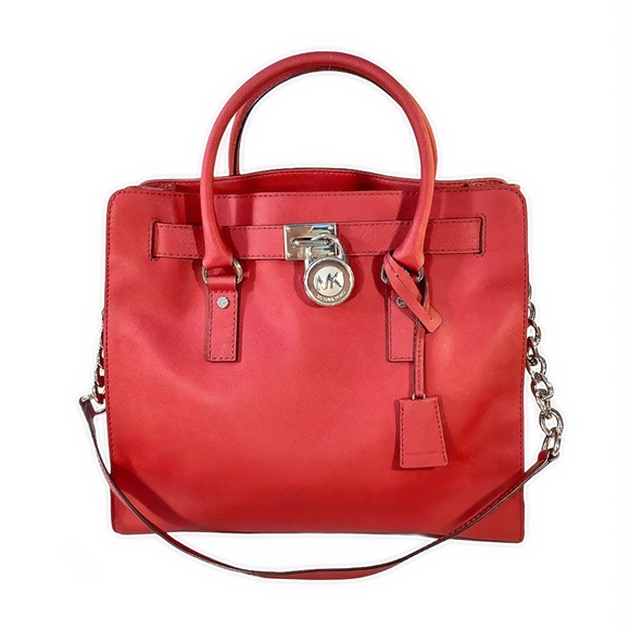 🔴MICHAEL KORS Red Hamilton Bag - Picture 2 of 8